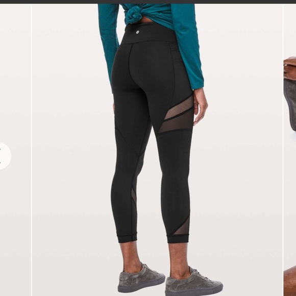 Lululemon Mesh In Motion Crop *23" - Picture 2 of 5